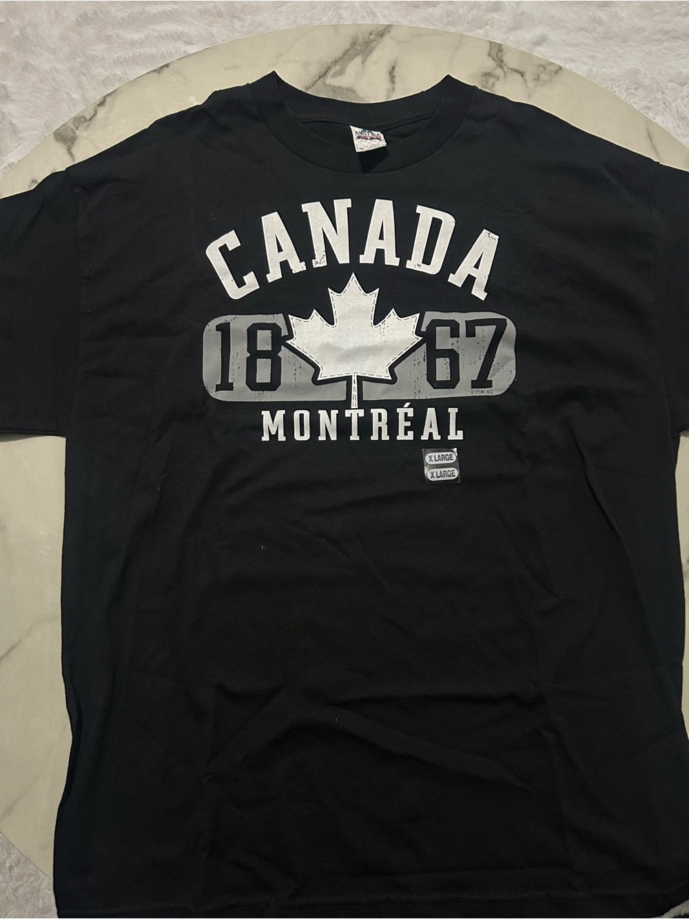 Alstyle Black Canada Montréal 1867 Graphic Tee